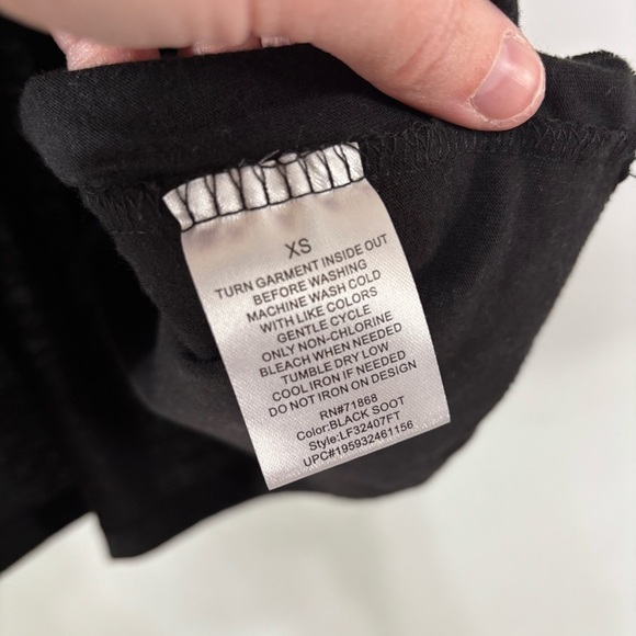 Disney Mickey Mouse Black Embroidered Graphic Tee Size Size XS Bloggers Fav - Picture 4 of 6
